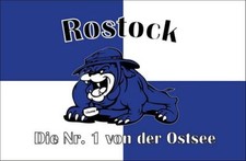 Autoaufkleber Sticker Fahne Rostock Bulldogge Flagge Aufkleber