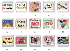 Passend für Nomination Italienische Bettelarmbänder Herz Liebe Familie Winnie Schmuck