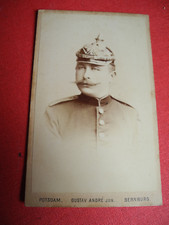 Foto 1. Weltkrieg Soldat mit Pickelhaube Fotograf Andre' in Potsdam Bernburg