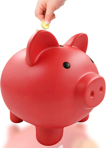 Rot sparschwein - rot,