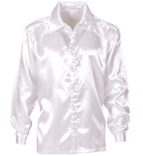 70er jahre discohemd aus satin - 70er,