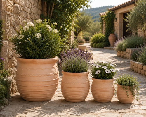 Terracotta pflanzkübel kreta - terracotta,