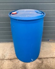 Plastikfass 200 l weiß/blau