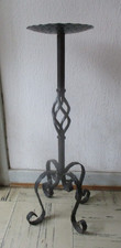 Großer Schmiedeeiserner  Kerzenständer schwarz  ca 64 cm