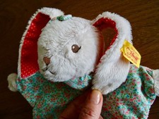 STEIFF® 241062 Blossom Babies Hase Schmusetuch Schnuffeltuch. Mit Knopf im Ohr