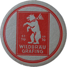 Alter bierdeckel wildbräu - bierdeckel,