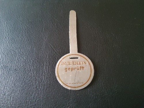 Märklin prüfplakette - märklin, h0