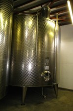 Behälter 35.800 Liter aus V2A, gebraucht, einwandig, stehend