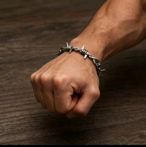 Stacheldraht armband edelstahl - armband,