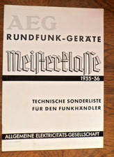 Prospekt AEG Röhrenradio