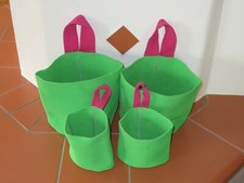 4x IKEA STICKAT Grün – Aufbewahrung – Utensilo - Hängekorb