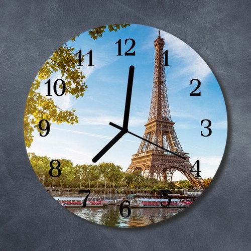 Tulup echt glas uhr wanduhr - echt-glas,
