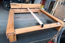 Bettgestell aus 100 Jahre massiv Eiche