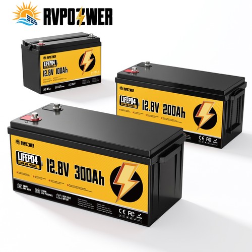12v 100ah 200ah - 300ah, lifepo4