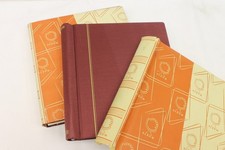 Set 2x Schaubek Briefmarkenalbum Vordruck Album mit original Umschlag vintage