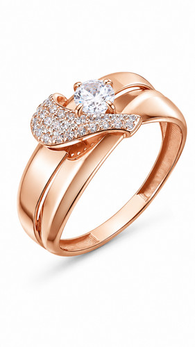 14k 585 rotgold ring - ring, r10-10584