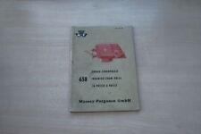 193021) Massey-Ferguson Strohpresse 658 Handbuch 196?