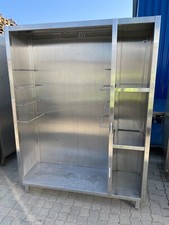 Arbeitsschrank Regal Putzmittelschrank Edelstahl offen 150x50x200cm
