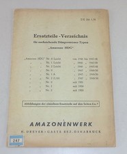 Teilekatalog / Ersatzteilliste