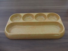 Stiftablage, Schreibtischablage, Mischpalette, DDR, Baketit, Orange