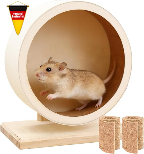 Holz hamsterrad 18cm - hamsterrad,