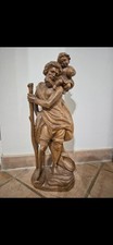 Heiliger Christopherus aus Holz