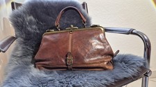 THE BRIDGE Leder Vintage Handtasche Arzttasche braun top Zustand