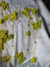 2x Tischband Grün Filz Perlen mit Schmetterling Tischläufer Tischdeko,