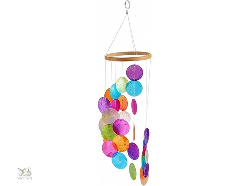 Bunte muschel windspiel - muschel,