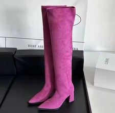 Overknee stiefel weitabsatz - overknee,