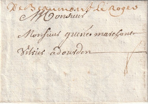 Beaumont roger brief 1739 - beaumont-le-roger,