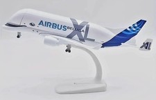 XL FLUGZEUG MODELL  " AIRBUS BELUGA , " 20,7 CM " , METALL , NEU , MIT STÄNDER 