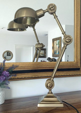 XL Tischlampe Jugendstil Bankerlampe Schreibtischlampe Bauhaus Antik Stil Deko