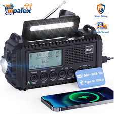 Solar Kurbelradio DAB FM mit