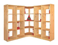 Eckegal Regalsystem Bücherregal Regal Kiefer massiv natur flexibel erweiterbar