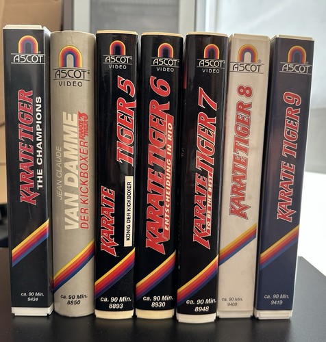 Vhs set karate - karate, 1–9