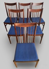 6 Arne Vodder Helge Sibast Stühle Palisander Mid Century Modern Danish Design