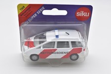 SIKU 1368 Volkswagen VW Sharan weiß Rettungsdienst. Metall. OVP Blister Karte