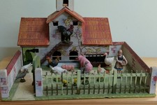 Bauernhof mit Figuren NR 15117 vermutlich Firma Hausser, evtl. um 1925