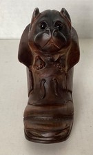 Vintage Wood Black Forest Dog