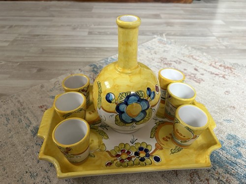 Keramik limoncello set aus - keramik,