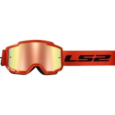 LS2 Crossbrille Charger HiVis/Orange, Iridium Visor