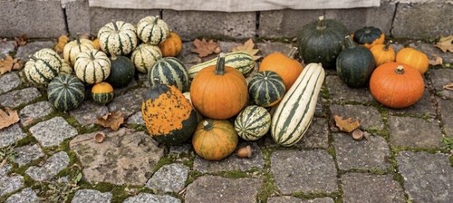 Deko zierkürbis set stück - deko, 5