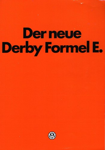 Prospekt derby formel - vw, e