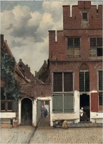 Strasse delft jan vermeer - -,