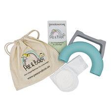Pee & Bob Starter-Set Klapptöpfchen Reise Töpfchen mint Kindertoilette unterwegs