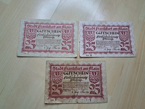 Notgeld frankfurt main - notgeld, am