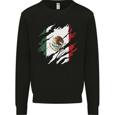 Tornes Mexikanische Flagge Mexikanischer Tag Fußball Kinder Sweatshirt Pullover