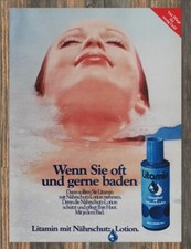 Litamin Schaumbad - Reklame Werbeanzeige Original-Werbung 1976