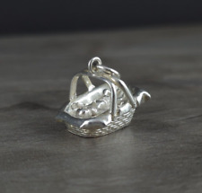 Charms Anhänger Sterlingsilber Korb mit Baby - Elternglück & Familie silver